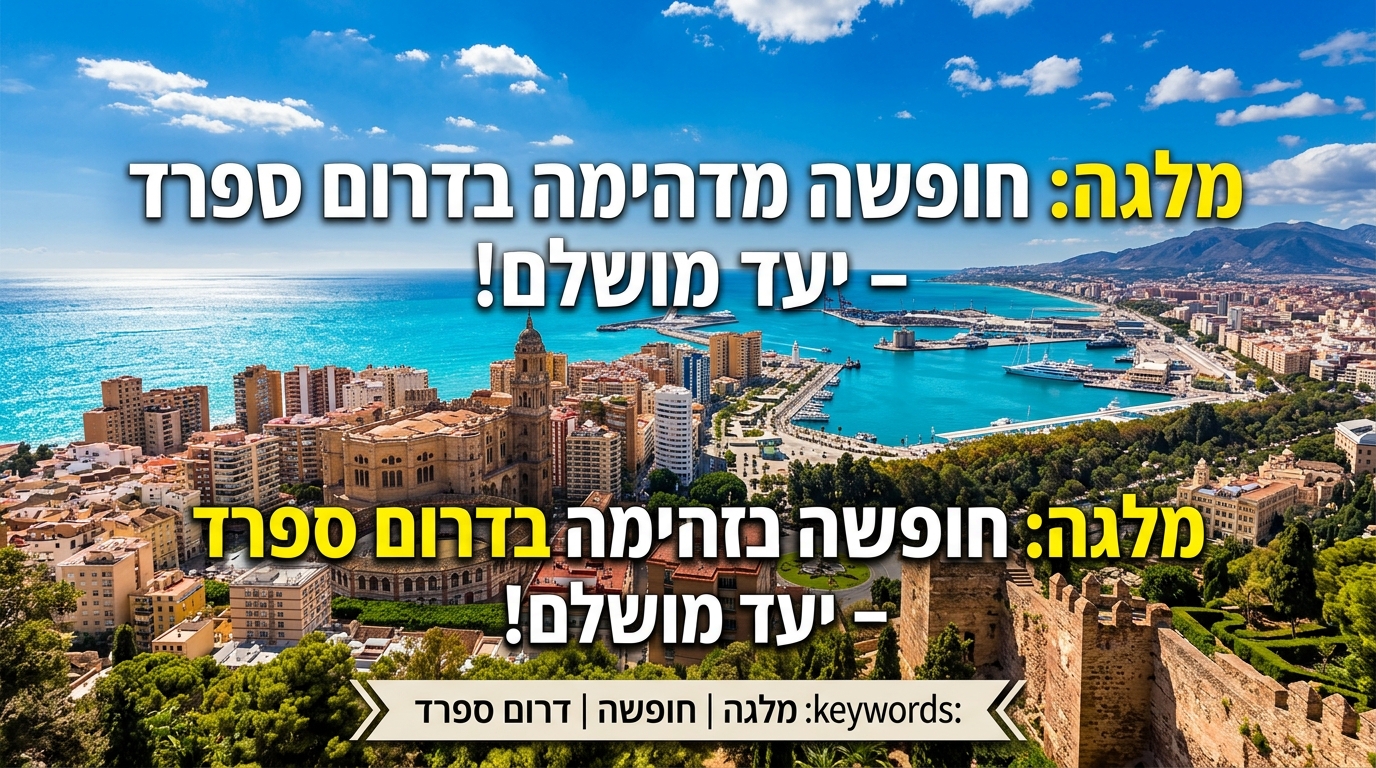 Illustration of מלגה: חופשה מדהימה בדרום ספרד – יעד מושלם!
